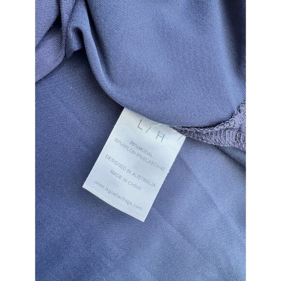 Legoe Heritage Maternity Fluid Jersey Boyfriend Tee Navy Blue 2 L - Picture 5 of 6